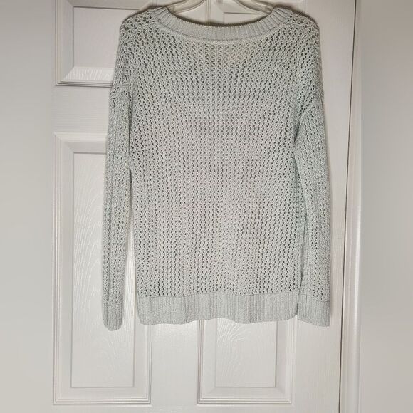 Unbranded L Snow White Knit Longsleeves RAMIE Blend Women’s Sweater - Picture 5 of 7